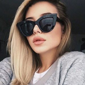 Black cat eye spring summer sunglasses
